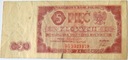 1948 5 zł banknot pięć złotych seria BG
