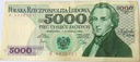 1982 5000 zł złotych Chopin seria R banknot (nr 1)