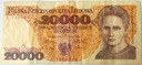 1989 20000 20.000 zł złotych Skłodowska seria S