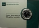 10 zł złotych 2014 SOCZI Polska Reprezentacja Olimpijska SREBRO