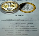 Wspólna Waluta Euro FRANCJA Republicue Francaise 40 mm SREBRO