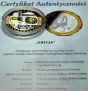 Wspólna Waluta Euro GRECJA Ellas 40 mm SREBRO