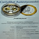 Wspólna Waluta Euro PORTUGALIA Portugal 40 mm SREBRO