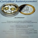 Wspólna Waluta Euro SŁOWENIA Slovenija 40 mm SREBRO