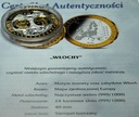 Wspólna Waluta Euro WŁOCHY Republica Italiana 40 mm SREBRO