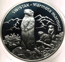 20 zł złotych 2006 Świstak Zwierzęta Świata SREBRO