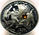 10 zł złotych 2002 Korea Japonia Mistrzostwa w Piłce Nożnej BURSZTYN SREBRO