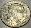 5 zł złotych 1933 Głowa Kobiety Polonia Jadwiga Babka SREBRO