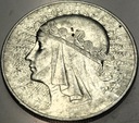 10 zł złotych 1933 Głowa Kobiety Polonia Jadwiga Babka SREBRO