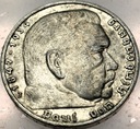 Niemcy 5 Marek 1936 Hindenburg SREBRO