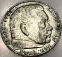 Niemcy 5 Marek 1939 Hindenburg SREBRO