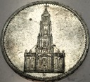 Niemcy 5 marek Reichsmark 1934 Kościół wieża SREBRO