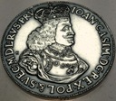 Talar Elbląski 1651 Jan Kazimierz Talary Polski Królewskiej Kremnica SREBRO