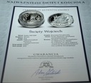medal 2015 Święty Wojciech Najważniejsi Święci Kościoła SREBRO