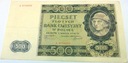 1940 500 zł Pięćset Złotych seria A banknot Góral