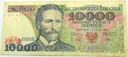 1988 10000 zł złotych Wyspiański seria DT banknot