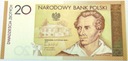 2009 20 zł złotych Juliusz Słowacki banknot kolekcjonerski
