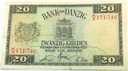 Wolne Miasto Gdańsk WMG 20 guldenów 1937 banknot seria KA