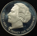 100 zł złotych 1975 Ignacy Jan Paderewski SREBRO