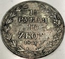 1 1/2 Rubla = 10 Złotych 1836 MW RZADKA