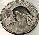 2 zł złote 1925 Kobieta i kłosy żniwiarka KROPKA SREBRO