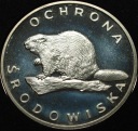 100 zł złotych 1978 BÓBR Ochrona Środowiska SREBRO