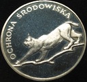 100 zł złotych 1979 Ryś Ochrona Środowiska SREBRO