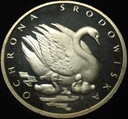 500 zł złotych 1984 ŁABĘDŹ Łabędzie Ochrona Środowiska SREBRO