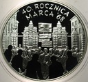 10 zł złotych 2008 MARZEC 1968 40 rocznica marca '68 SREBRO