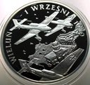10 zł złotych 2009 Wieluń 1 września 1939 SREBRO