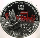 10 zł złotych 2009 Wybory 4 VI 1989 Solidarność Jan Paweł II SREBRO
