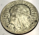 5 zł złotych 1933 Głowa Kobiety Polonia Jadwiga Babka SREBRO