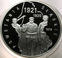 10 zł złotych 2011 Powstania Śląskie 1919 1920 1921 SREBRO