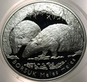 20 zł złotych 2011 Borsuk Zwierzęta Świata SREBRO