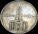 Niemcy 2 marki reichsmark 1934 Kościół z datą data SREBRO