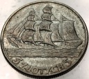 5 zł złotych 1936 Żaglowiec Żaglówka Statek SREBRO