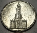 Niemcy 5 marek Reichsmark 1934 Kościół wieża SREBRO