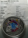 Wyspy Cooka 5 dolarów 2010 Uderzenia meteorytu HAH 280 SREBRO