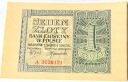 1940 1 zł Jeden Złoty, banknot seria A