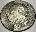 5 zł złotych 1933 Głowa Kobiety Polonia Jadwiga Babka SREBRO