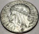 10 zł złotych 1932 Głowa Kobiety Polonia Jadwiga Babka SREBRO