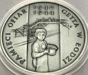 20 zł złotych 2004 GETTO Pamięci ofiar Getta w Łodzi SREBRO