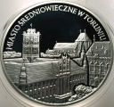 20 zł złotych 2007 TORUŃ Miasto Średniowieczne w Toruniu SREBRO