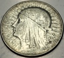 5 zł złotych 1934 Głowa Kobiety Polonia Jadwiga Babka SREBRO