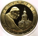 10 zł złotych 2005 Jan Paweł II platerowana złotem SREBRO