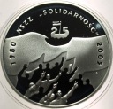 10 zł złotych 2005 NSZZ Solidarność 1980 2005 SREBRO