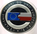 10 zł złotych 2004 Wstąpienie Polski do Unii Europejskiej UE SREBRO (nr 2)