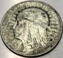 5 zł złotych 1933 Głowa Kobiety Polonia Jadwiga Babka SREBRO