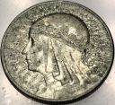 10 zł złotych 1932 Głowa Kobiety Polonia Jadwiga Babka SREBRO