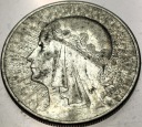 10 zł złotych 1932 Głowa Kobiety Polonia Jadwiga Babka SREBRO
